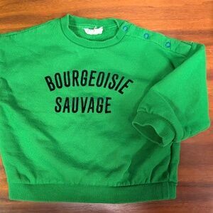 Clare V x Monoprix Baby Green Sweatshirt